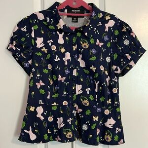 ModCloth X Collectif Follow The Rabbit Top